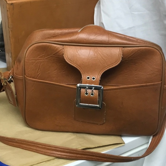 Unbranded Travel Tote Purse Silver Buckle Close and Luggage Tag made in Korea - Picture 13 of 16